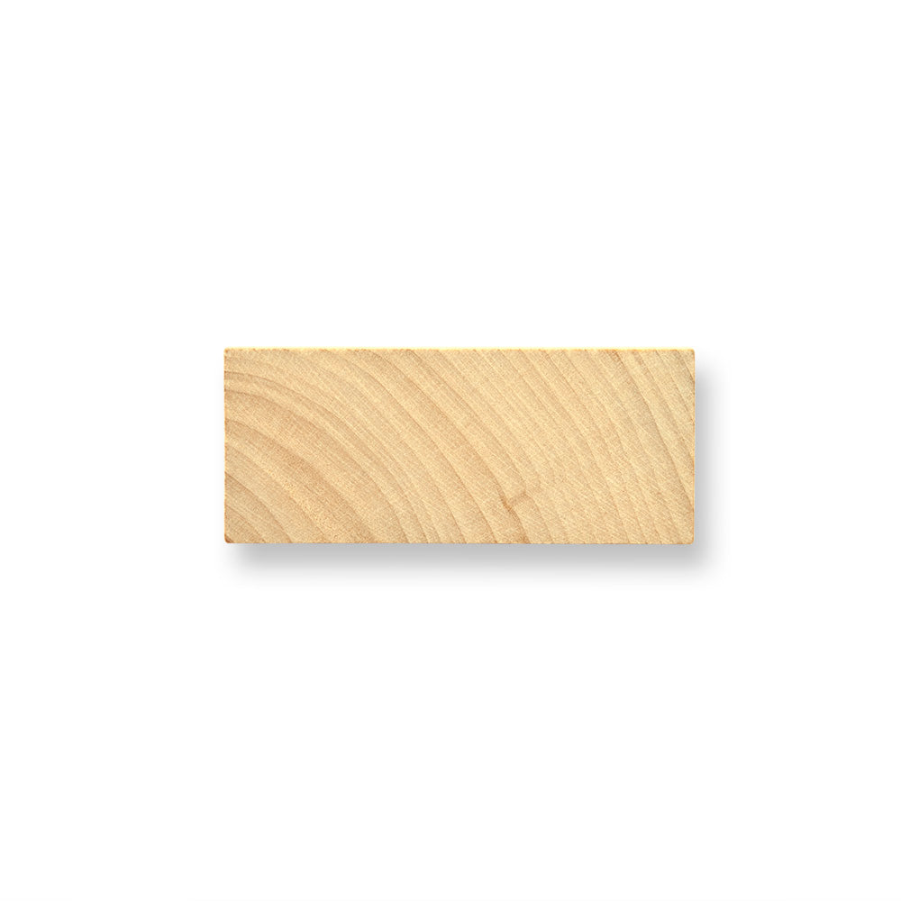 1-1/4" x 3" Wood Rectangle, 1/4" Thick
