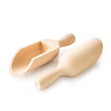 8" Round Wood Scoop