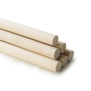 3/4" x 48" Wooden Dowel