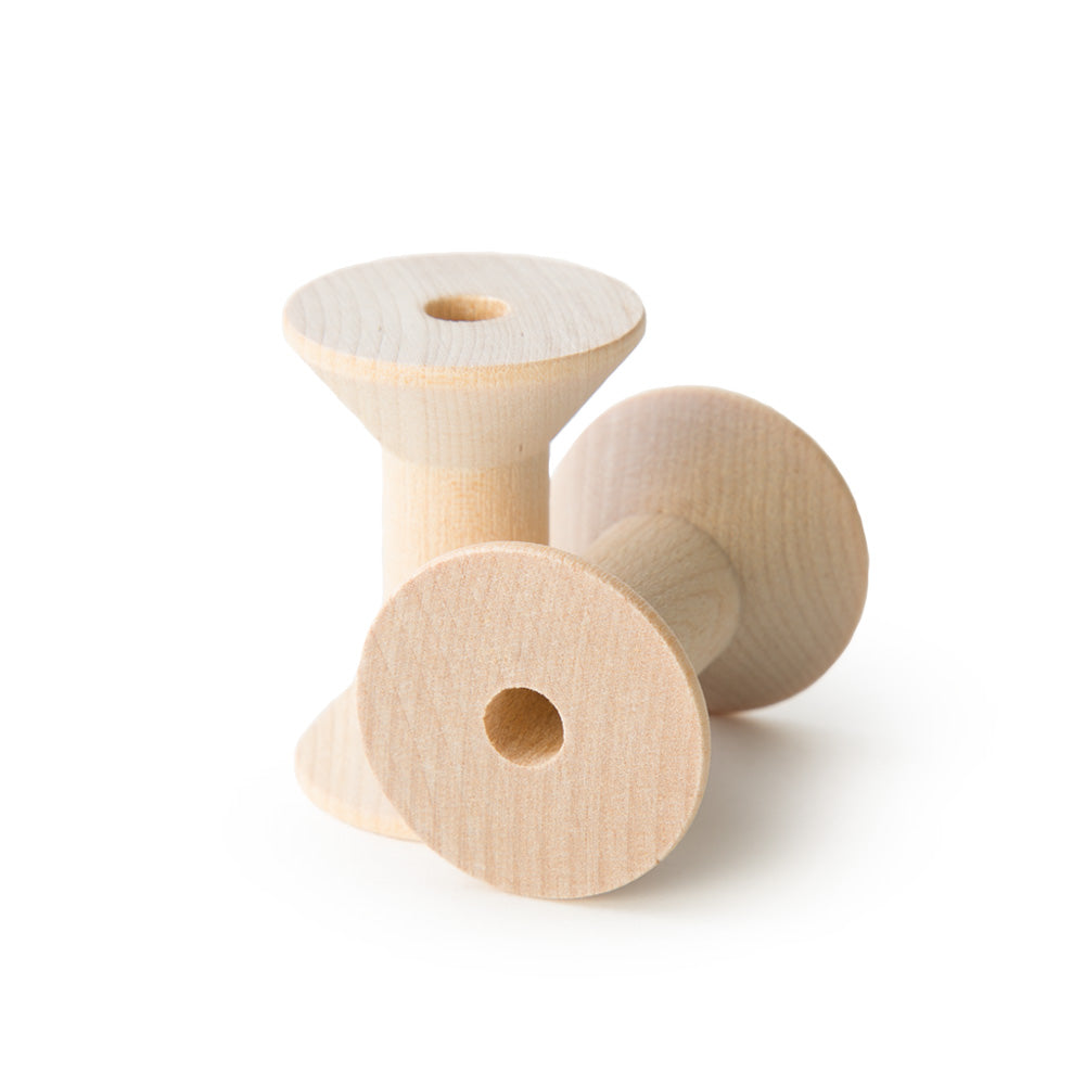 1-15/16" Wooden Hourglass Spool