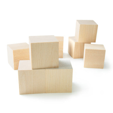 2-1/2" Wooden Cube