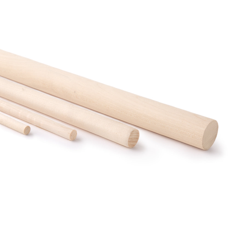 Poplar Dowels 36" & 48" | Light, Smooth Wood Rods – Craftparts