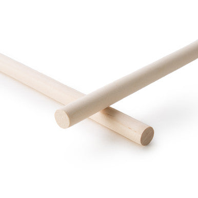 1/2" x 12" Wood Dowel