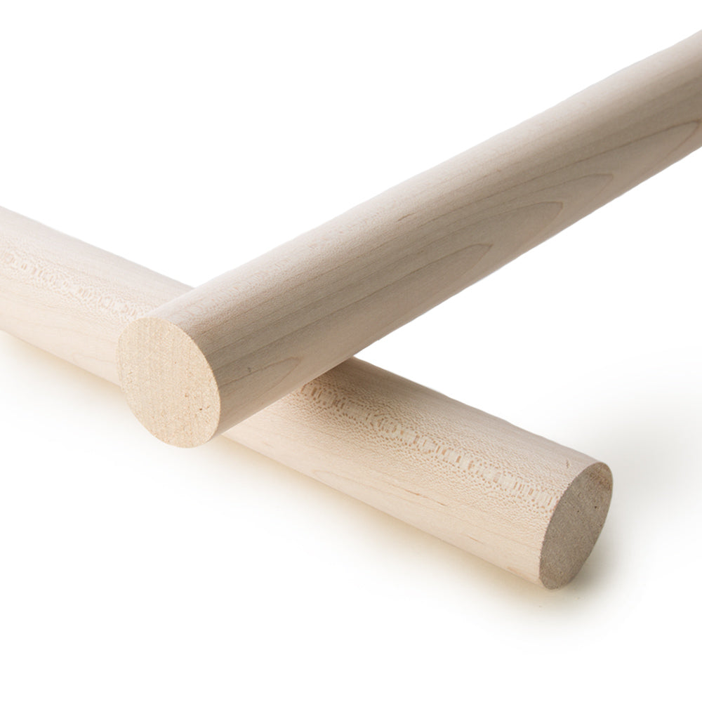 1-1/2" x 36" Maple Wood Dowel