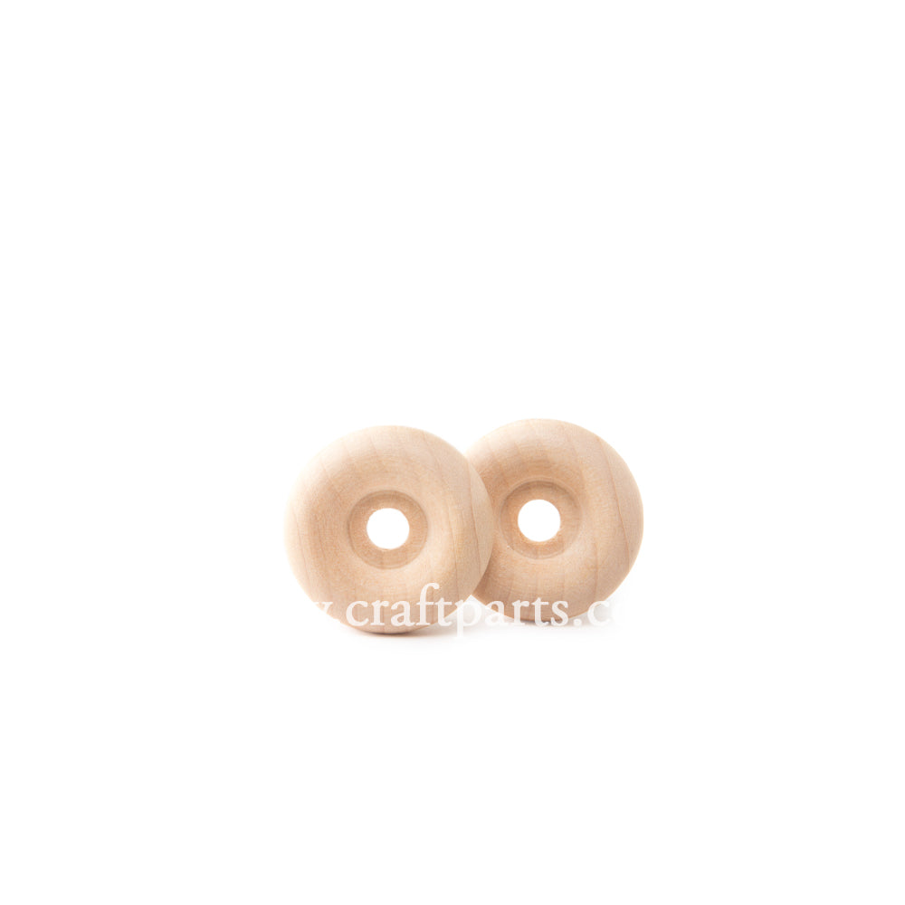 1-1/4" Recessed Hub Wooden Wheel