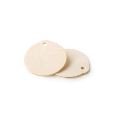 2-1/2" Wooden Round Ornament Cutout