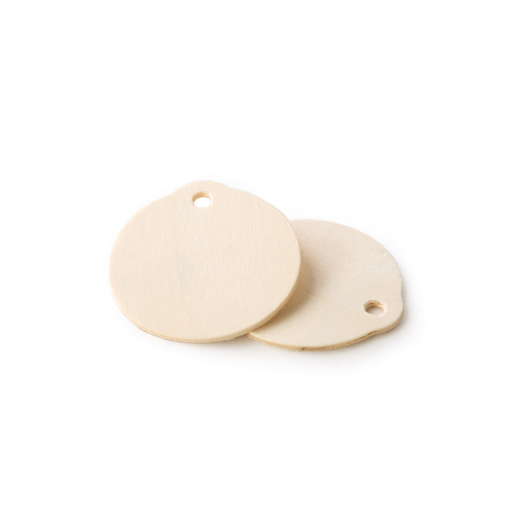 2-1/2" Wooden Round Ornament Cutout