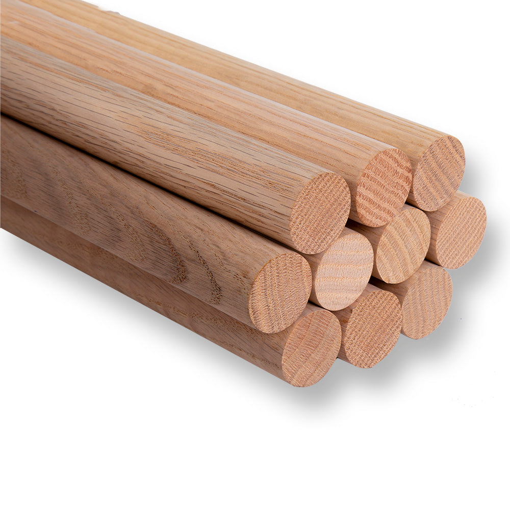 1-1/4" x 36" Oak Wood Dowel