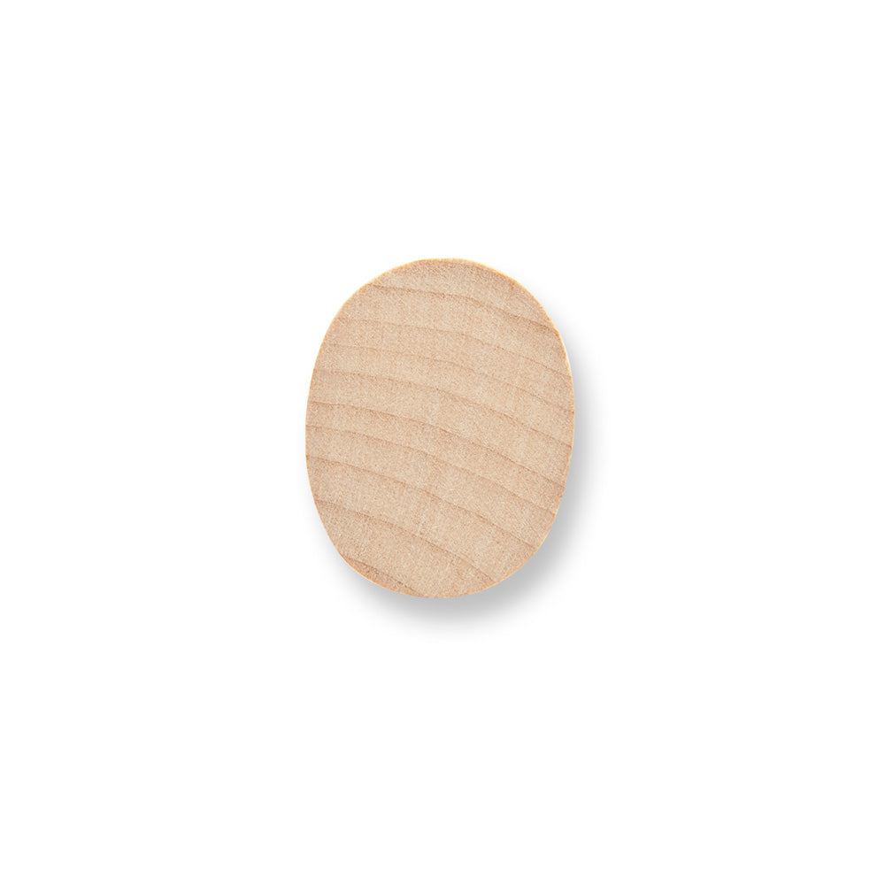 1-1/4" Wood Oval Cutout