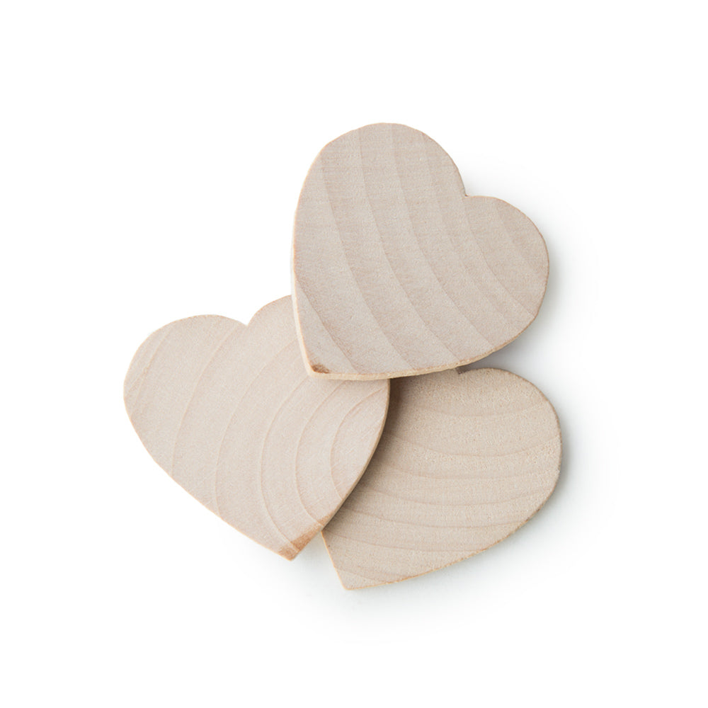 1-3/4" Wood Heart