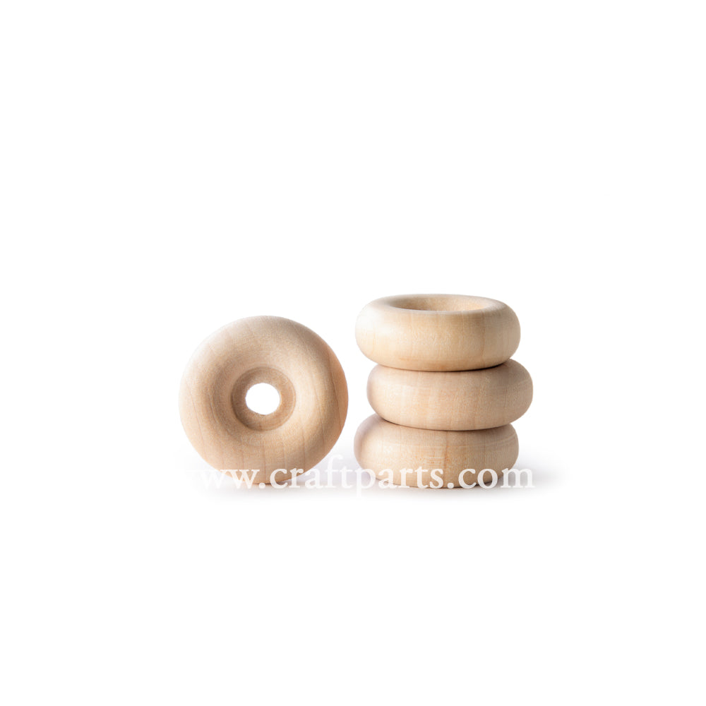 1-1/4" Recessed Hub Wooden Wheel