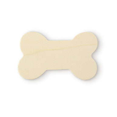 2-1/4" Wooden Dog Bone Cutout