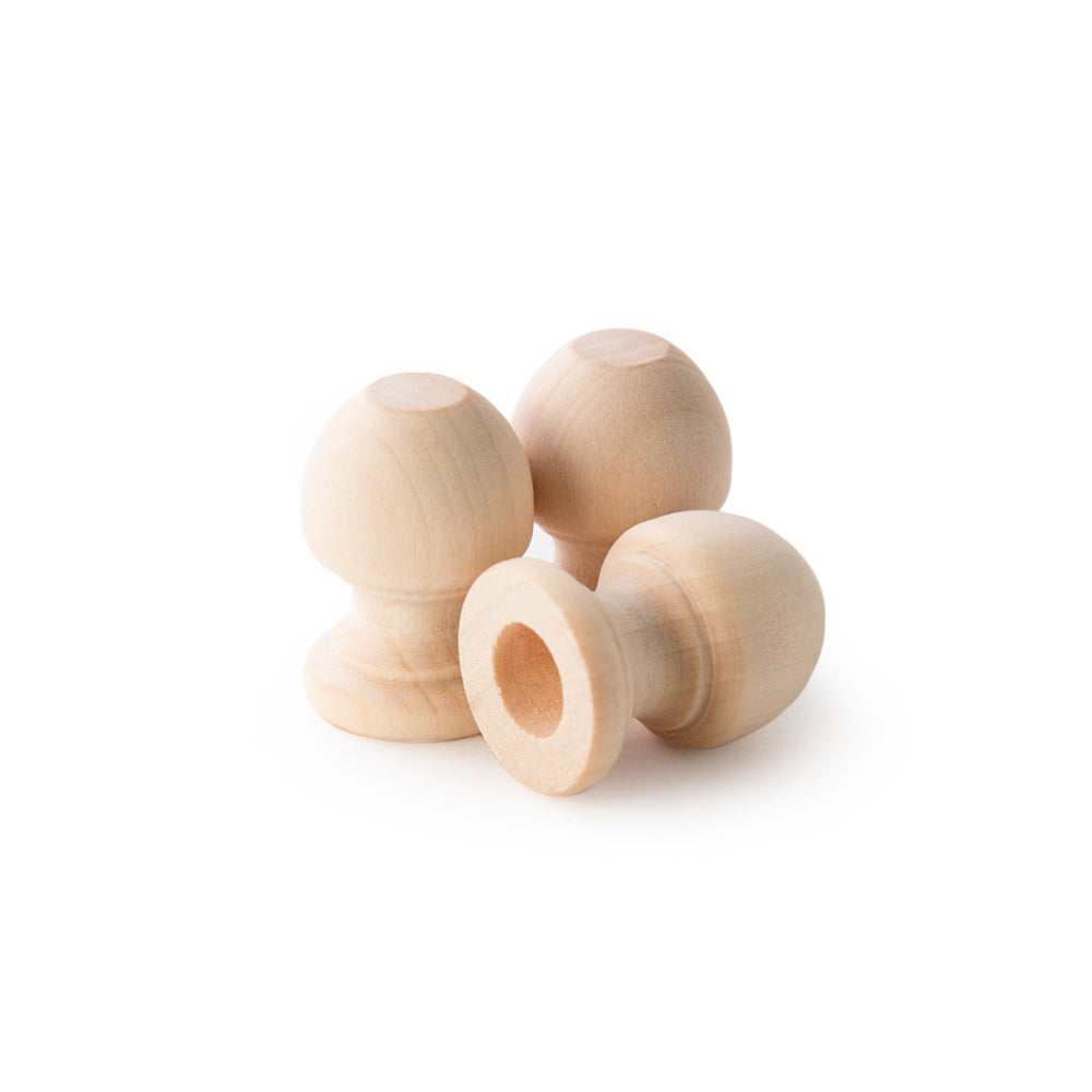 1-1/16" Finial Dowel Cap, 3/8" Hole