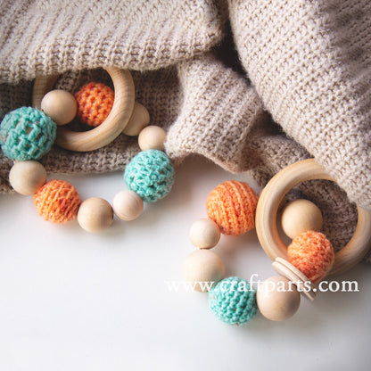 1" Round Spandrel Bead, 3/8" Hole