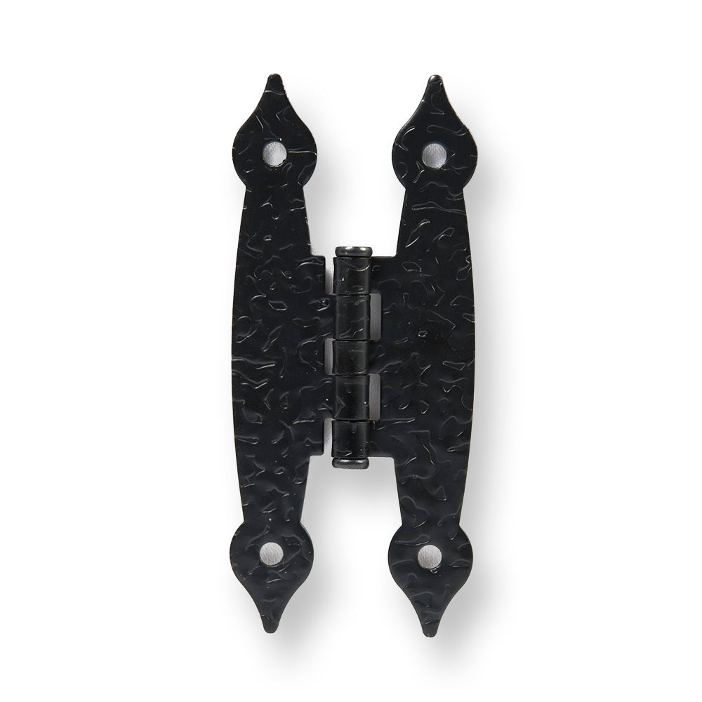 韓国作家 MINGLEMINGLE バニーバインダーカバー （black） Black Hammered Colonial H-Hinge – Perfect for Rustic DIY Projects