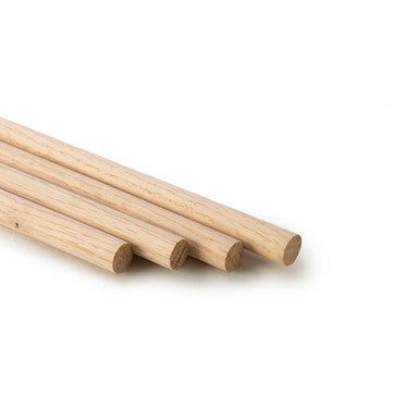 1/4"  x 36" Oak Wood Dowel