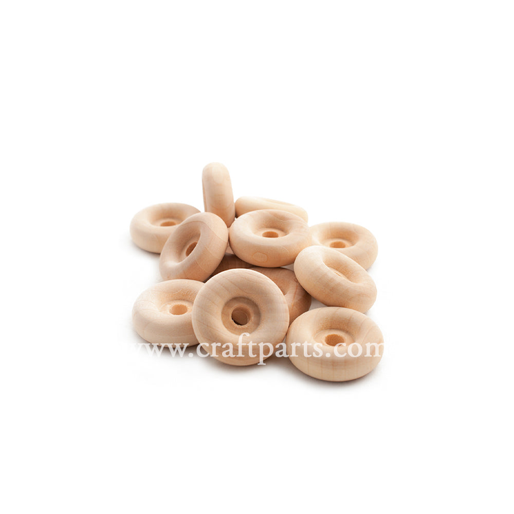 1-1/4" Recessed Hub Wooden Wheel