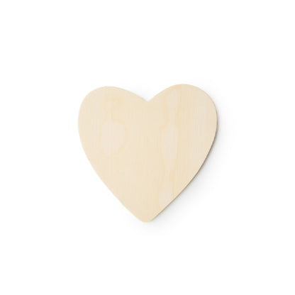 4-1/2" Wood Heart Cutout