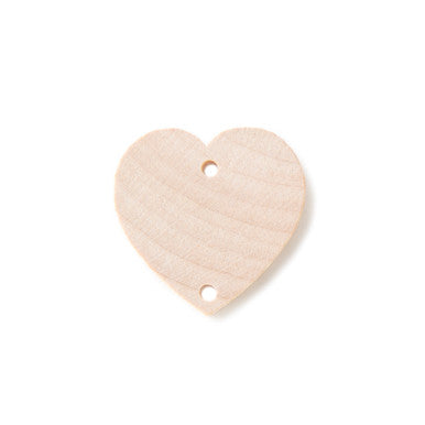 1-1/2" Wood Heart Gift Tag Cutout
