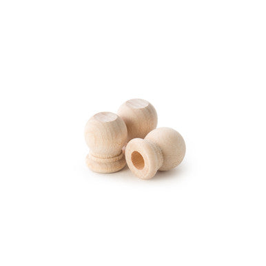 3/4" Finial Dowel Cap, 1/4" Hole