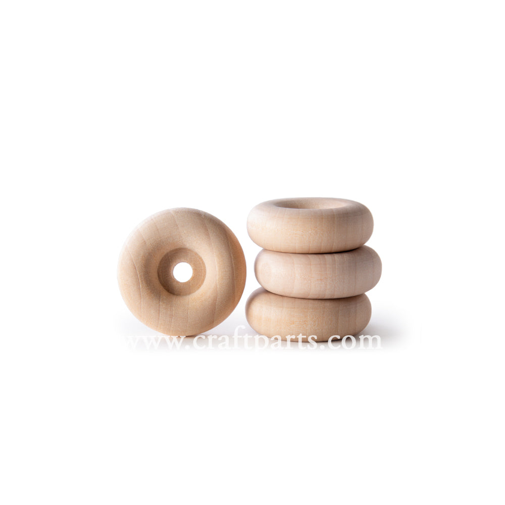 1-1/2" Recessed Hub Wooden Wheel