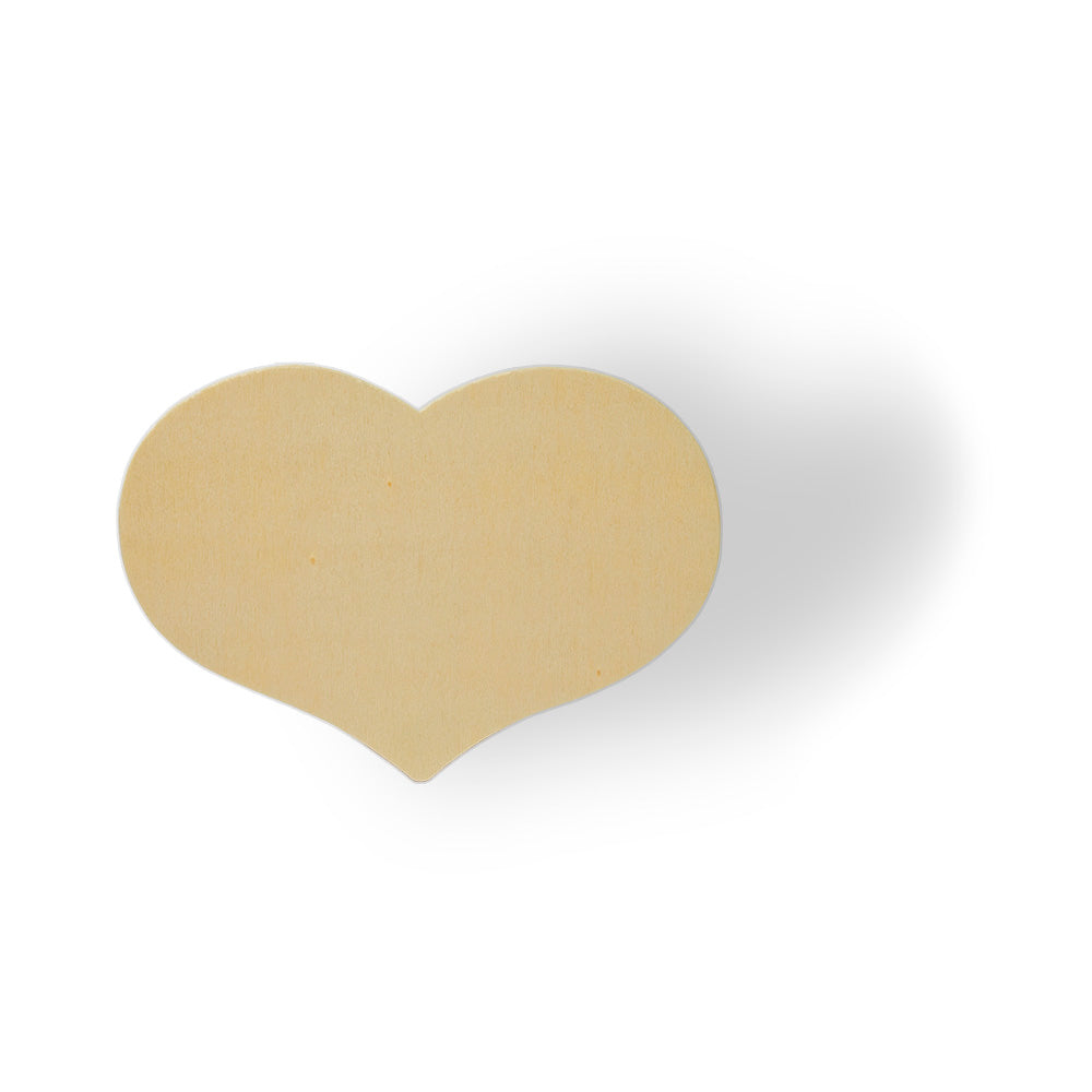3-1/4" x 4-1/2" Wooden Country Heart Cutout