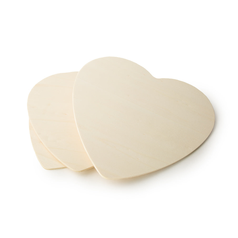 8-3/4" x 8-1/2" Wood Heart / Sign Cutout