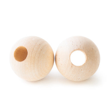 1-1/2" Round Bead, 1/2" Hole