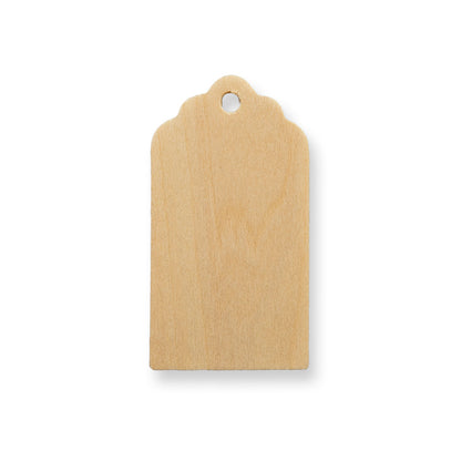 3" Wooden Fancy Gift Tag Cutout