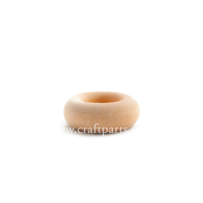 1" Recessed Hub Wooden Wheel