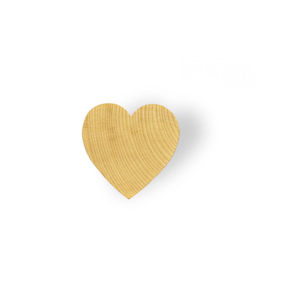 3/4" Wood Heart