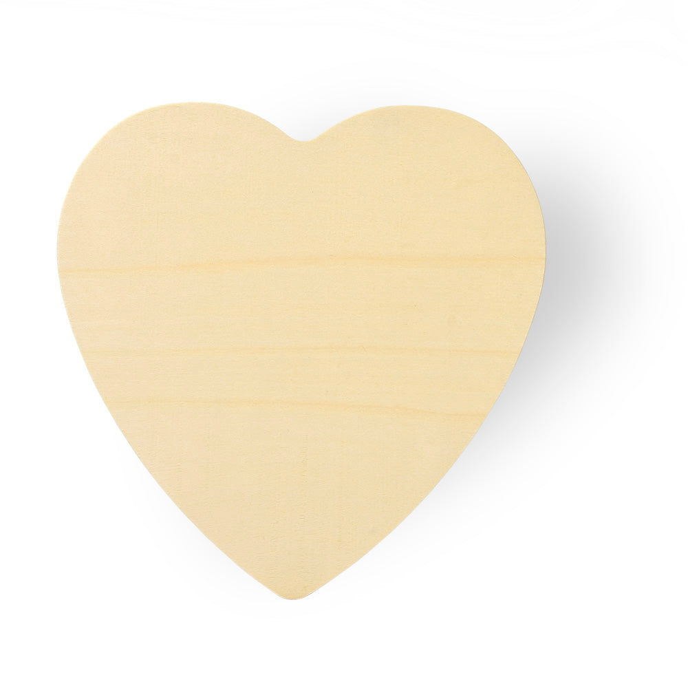 8-3/4" x 8-1/2" Wood Heart / Sign Cutout