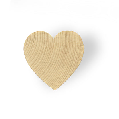2" Wood Heart
