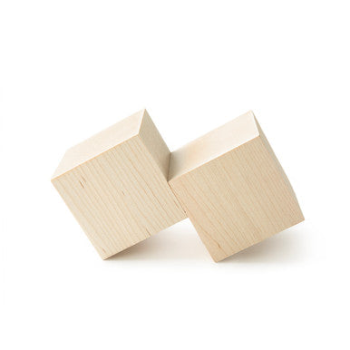 3" Maple Wood Cube