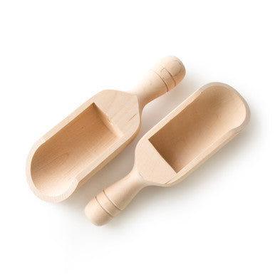 8" Round Wood Scoop