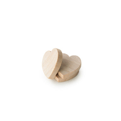 1/2" Wood Hearts