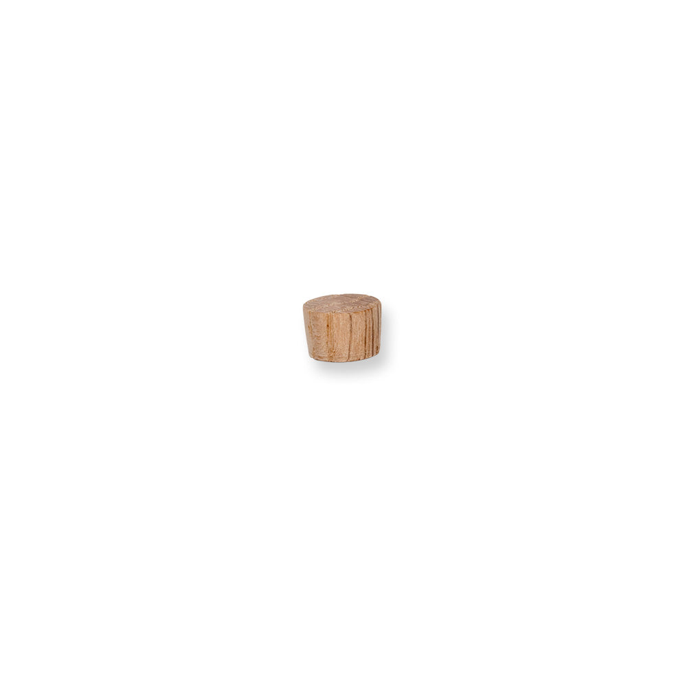 3/8" Oak Flat Head Plug