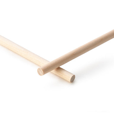 1/4" x 12" Wood Dowel
