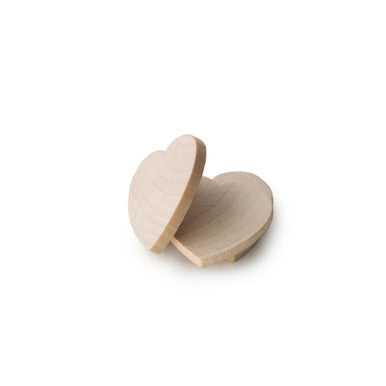 1" Wood Heart