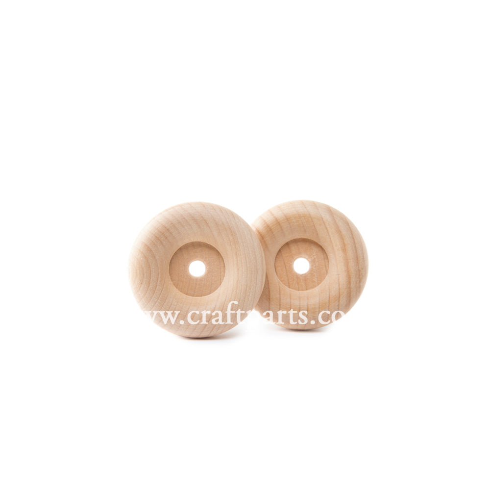 2" Recessed Hub Wooden Wheel