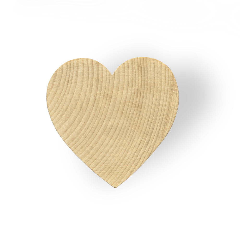 2-1/2" Wood Heart