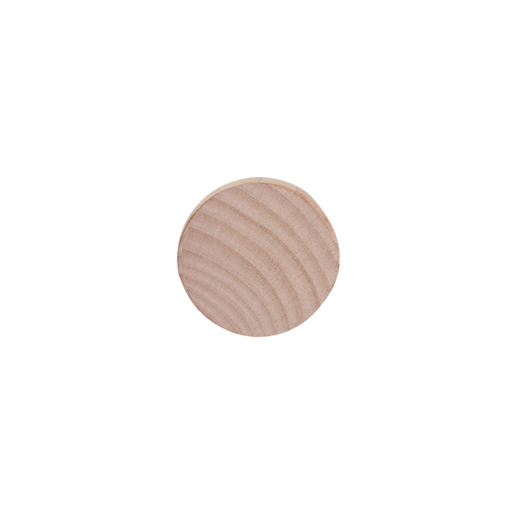 1" Wood Circle with Rounded Edges, 1/8" Thick