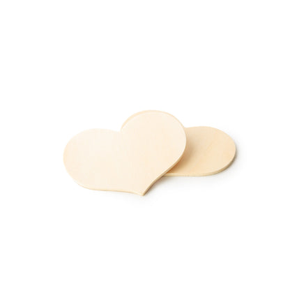 1-1/2" x 2" Wood Heart Cutout