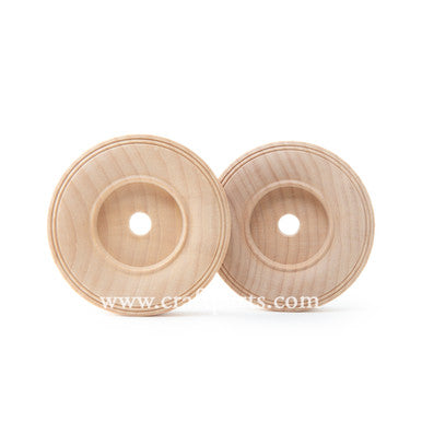 wooden toy wheels with rubber tread 3" Treaded Wheels: Pro-Grade Excellence