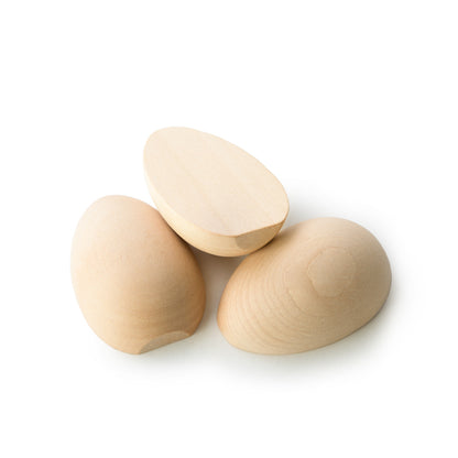 2" Split Wooden Pullet Egg
