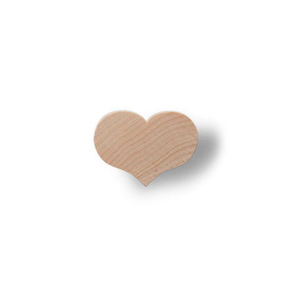 1-1/8" x 1-9/16" Wooden Country Heart
